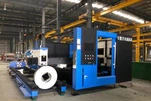Tube CNC Metal Fiber Laser memotong IPG 1KW